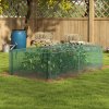 Outsunny 8' x 4' Crop Cage, Plant Protection Tent with Zipped Door and Galvanised Steel Frame, Fruit Cage Netting Cover for Garden and Outdoors Green