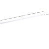HOMCOM 6FT Rustic Interior Sliding Barn Door Mounting Hardware Kit - White