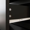 HOMCOM Chest of Drawers, 4 Drawers Storage Cabinet Floor Tower Cupboard for Bedroom Living Room, Black