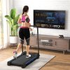 HOMCOM Folding Treadmill Walking Pad, 1-6km/h Treadmill Walking Machine, with Remote Control and LCD Display for Home Gym Office, Blue