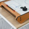 HOMCOM 2.5FT Tabletop Air Hockey Game Table Wooden Portable Party Gaming Toy for Kids Children Adult
