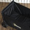 Outsunny 120L Festival Trolley on Wheels, Folding & Compact Camping Trolley Cart with Adjustable Handle for Garden, Beach, Fishing, Black