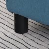 HOMCOM Linen Fabric Footstool, Small Foot Rest, Rectangle Sofa Stool for Bedroom Living Room