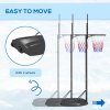 SPORTNOW Height Adjustable Basketball Hoop and Stand, Free Standing Portable Basketball Hoop System with Weighted Base and Wheels, for Kids Junior Adults, 1.7-2.3(m)