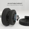 HOMCOM 30KG Adjustable Weights Dumbbells Set, Dumbbell Hand Weights for Home Office Gym Body Fitness Lifting Training, Black