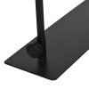 PawHut Reptile Lamp Stand, Adjustable Height and Width Heat Lamp for Reptile Amphibian Terrariums, Light Stand with Hook Hanging Steel Base, 86-129Hcm, 42-50Wcm - Black