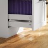 HOMCOM 2-Drawer Filing Cabinet, Lockable File Cabinet for A4, Letter, Office Storage Drawers with Lock for Home Office, 40 x 40 x 71 cm, White