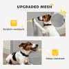 PawHut Retractable Stair Gate for Dogs, Extra Wide Dog Gate Extends Up to 140 cm Wide, 86.5 cm Tall, for Doorways, Stairways, Hallways, Indoor and Outdoor, Grey