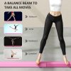 SPORTNOW 7.7ft Folding Gymnastics Beam, Floor Balance Beam for Kids with Anti-Slip Base, Gymnastics Equipment for Home Gym, Training Exercise, Pink