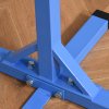 HOMCOM Height Adjustable Gymnastics Horizontal Bar For Kids Home Gym Training Children Junior Kip High Bar Fitness, Blue