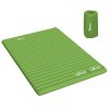 Outsunny 2 Person Camping Inflating Sleeping Mat Inflatable Mattress Ultralight Folding Bed Portable Air Bed for Outdoor Backpacking Hiking Travel - Green