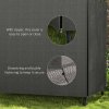 Outsunny 3 Seater 600D Oxford Patio Swing Chair Cover Outdoor Garden Furniture Rain Protection Protector Waterproof Anti-UV, 177 x 114 x 152cm, Dark Grey