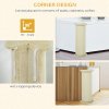 PawHut 85cm Tall Cat Scratching Post w/ Sisal Rope, Covered in Soft Plush, Anti-Tip for Indoor Corners, Cabinet Corners, Sofa Corners - Beige