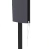 Outsunny Garden Parasol Cover, Outdoor Patio Umbrella Protector Weatherproof Garden Patio with Rod, Zipper for 2-4m Parasol, 60 x 160cm, Dark Grey