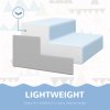 HOMCOM Baby Soft Play Set, 4 Piece Soft Play Equipment for Toddlers 12-36 Months, Climb and Crawl Foam Play, Kids Activity Play Toy, Blue