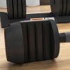 SPORTNOW 24KG Single Adjustable Dumbbell, 4-in-1 Weights with Storage Tray and Non-Slip Handle, Home Gym Fitness Equipment, Black