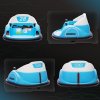 AIYAPLAY Kids Bumper Car, 360 Rotation 12V Waltz Car, Battery Powered Ride-On Toy with Remote Control, Dual Joystick, Music, USB, LED Lights, Horn, for Ages 1.5-5 Years, Blue