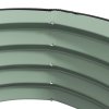 Outsunny Steel Raised Beds for Garden Set of 2, Outdoor Elevated Planter Box with Safety Edging, Easy-to-assemble Stock Tank for Growing Flowers, Herbs and Vegetables, Green