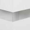 HOMCOM LED Sideboard for Living Room, High Gloss 2-Door Storage Cabinet with 4 Drawers and Remote Control, White