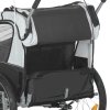 HOMCOM 2 Seat Bike Trailer for Kids, Baby Bike Stroller with 5 Point Harness, Child Bicycle Trailer with Safety Flag, Reflectors, Windproof Curtain, for 18+ Months, Black