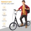 HOMCOM Kids Scooter, Teen Kick Scooter with Rubber Wheels, 16
