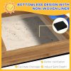 Outsunny Sand Pit Wooden Sandpit Kids Sandbox House for Outdoors, Gardens with Canopy, Liner, Blackboard, Sink, Seats, Flags, for Ages 3-7 Years - Brown