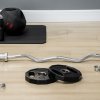 SPORTNOW Olympic Weight Plates Set, Metal and Rubber Bumper Plates Weights Discs with 2