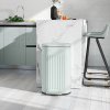 HOMCOM 30 Litre Pedal Bin, Fingerprint Proof Kitchen Bin with Soft-close Lid, Metal Rubbish Bin with Foot Pedal and Removable Inner Bucket