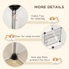 PawHut Pet Playpen, DIY Small Animal Cage, 18 Panels Portable Metal Fence, for Guinea Pigs, Hedgehogs, 175 x 70 x 45cm - White