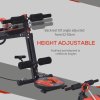 HOMCOM Multifunctional Sit Up Bench Exercise with Resistant Rope and Twist Waist Disc for Home, Office and Gym