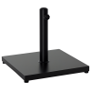 Outsunny ??35/38/48MM 18KG Steel Square Parasol Stand Base w/ Adjustable Knob Umbrella Stand Garden Patio Outdoor Home, Black