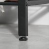HOMCOM Coat Rack Stand Industrial hallway Shoe Rack Removable Hooks Metal Wood Hangers Storage Cabinet Rustic Brown 72LX34WX185H(cm)