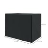 Outsunny 3 Seater Garden Swing Cover, Waterproof Swing Chair Cover, Windproof and Anti-UV 420D Outdoor Swing Bench Cover with Zip, 220 x 125 x 172cm, Black