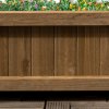 Outsunny Garden Planters with Trellis for Climbing Vines, Wooden Raised Beds for Garden, Free Standing Flower Pot, Indoor Outdoor Display Rack, 64 x 28 x 75 cm, Brown