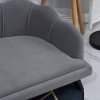 PawHut Dog Sofa for Medium, Large Dogs, Shell Shaped Pet Couch Bed w/ Legs, Cushion, Washable Cover - Grey
