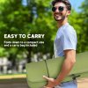 Outsunny Portable Camping Chair for Adults, High Back Folding Chair with Padded Seat and Carry Bag, Outdoor Recliner for Hiking, Fishing, Beach and Picnic, Green
