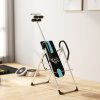 HOMCOM Foldable Gravity Inversion Table Back Therapy Home Fitness Bench Black