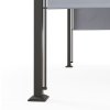 Outsunny 3 x 3(m) Garden Pergola, Outdoor Pergola Gazebo with Adjustable Canopy, Sun Shade Patio Canopy Shelter, Grey