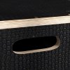 SPORTNOW 3-in-1 Wooden Plyo Box, Anti-Slip Plyometric Jump Platform, Step Up Exercise Box with Handle Openings for Home Gym, Workout Training, 41/51/61cm