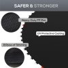SPORTNOW Trampoline Replacement Mat with Eight Rows of Stitching, Spring Pull Tool, 54 V-Hooks, for 10ft Trampoline, Using 14cm Springs, Trampoline Jumping Mat, Black
