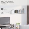 HOMCOM Wall Mount 84 CD / 56 DVD/Blu-ray/ Media Storage Rack 4 Cubes Wooden Shelf Organizer Unit Bookcase Display