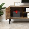 HOMCOM Entertainment Centre for TV up to 50 Inches, TV Cabinet with Door, Open Storage and Drawers, TV Stand for Bedroom with Steel Legs, Coffee