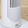 HOMCOM Tower Fan for Bedroom Cooling, 30 Inch Electric 70° Oscillating Fan with 3 Speed Settings, Standing Floor Fan for Home Office Indoor, White