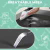 PawHut Cooling Raised Dog Bed, Elevated Pet Bed with Breathable Mesh, UV Protection Canopy, Foot Pads, for Indoor Outdoor, Small, Medium Dogs, 76 x 61 x 69.5cm - Light Grey