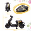 AIYAPLAY 6V Kids Electric Motorbike, Ride on Motorbike with Headlight, Music, Forward Reverse, Training Wheels, for Ages 18-36 Months, Black