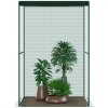 Outsunny Fruit Cage Bird Netting, Vegetable Plant Protection Tent with Zipped Door, Anti Bird, Insects, Small Animals, 1.2 x 1.2 x 1.8m, Dark Green