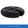 Outsunny Pop up Canopy Weight Set of 4, Heavy Duty Sand Fillable Tent Leg Weights for Marquee Party Tent Canopy, Total 20kg