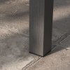 Outsunny Aluminium Outdoor Coffee Table, Rectangular Patio Side Table with Slat Tabletop for Indoor, Garden, Balcony, 100cm x 60 cm, Brown