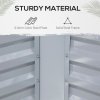 Outsunny Raised Garden Bed with Greenhouse, Steel Planter Box with Plastic Cover, Roll Up Window, Dual Use for Flowers, Vegetables, Fruits and Herbs, 127L x 95W x 92H cm, Clear