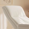 HOMCOM Massage Recliner Chair with Footstool, Upholstered Reclining Armchair with Adjustable Backrest and Steel Frame, Breathable Linen Fabric Swivel Chair for Living Room, Bedroom, Cream White